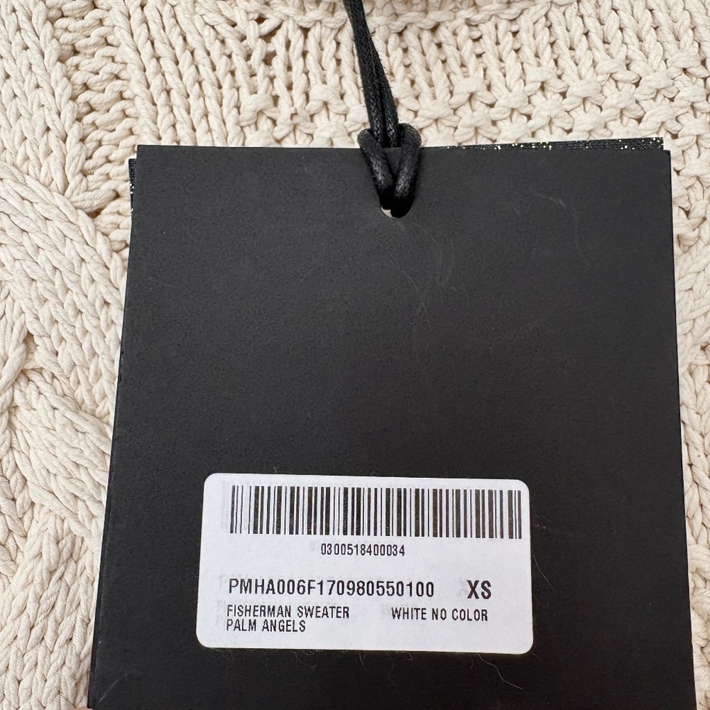 Palm Angels distressed cream fisherman sweater - Picture 8 of 10